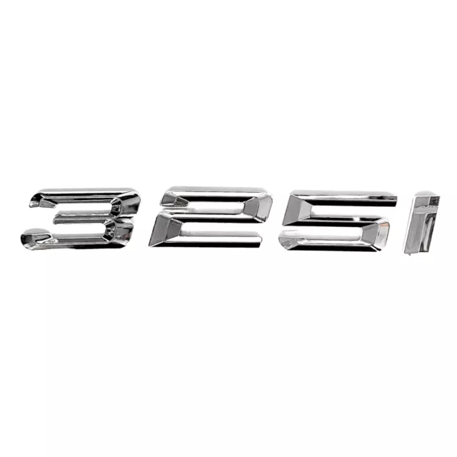 CHROME 325i FIT FOR BMW 325 REAR TRUNK NAMEPLATE EMBLEM BADGE NUMBERS DECAL New