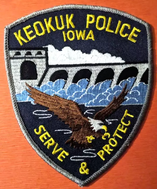 Collectible Iowa Police Patch,Keokuk,New