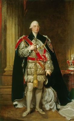 oil painting handpainted on canvas"George III of the United Kingdom "@6646