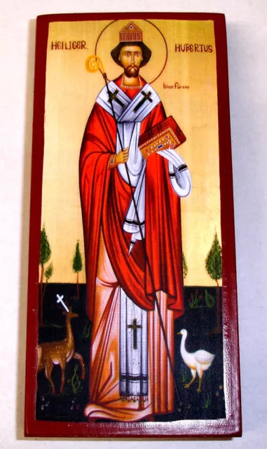 St.Hubertus Ikone Hubert Ikonen Icon Hl. Ikona Saint Icone Icono Sint Hubertus