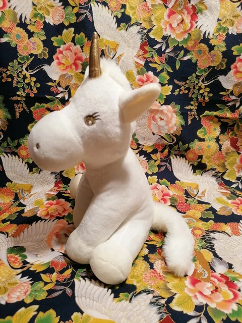 ⭐⭐⭐Peluche doudou licorne blanche corne doré Atmosphèra for kids TTBE