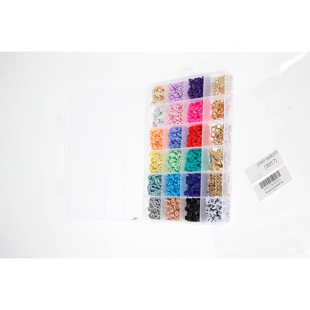 3600pcs Clay Beads 18 Color 6mm Flat Round Clay Beads Set DIY Bracelets LorfF