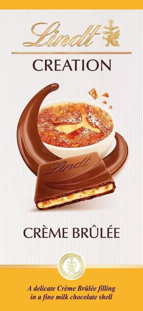 Tablette de chocolat Lait Crème Brûlée CREATION LINDT