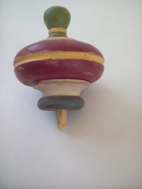 Decorative Out of Balance 4x3" Spinning Top Farmhouse 6