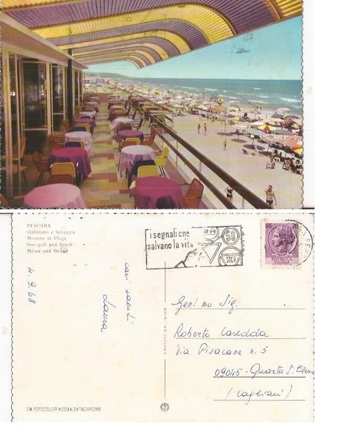 Cartolina Italia  Pescara Stabilimento Il Gabbiano