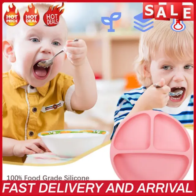Lindos platos antideslizantes para niños tazones de alimentación platos de comida vajilla