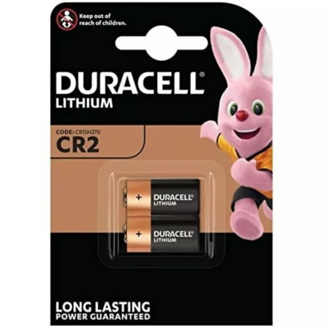 2 x DURACELL ULTRA CR2 3V  LITHIUM CAMERA PHOTO BATTERIES  1 x 2 pack DATED 2028