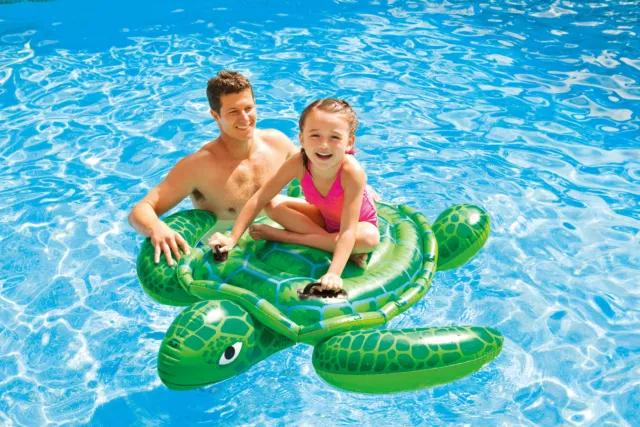 INTEX Reittier Schildkröte Wasser-Aufblastier Badetier Schwimmtier Luftmatratze 2