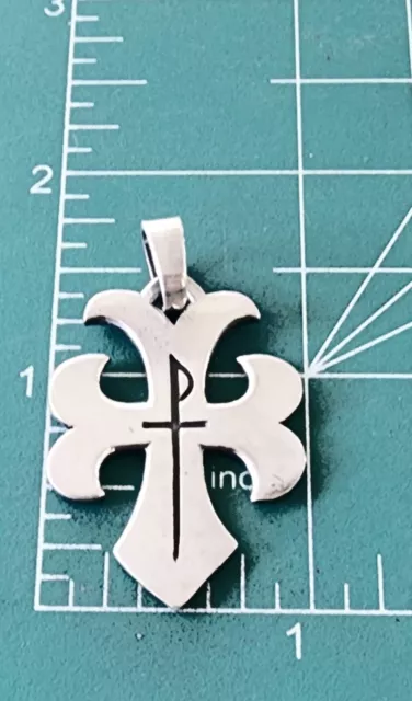Large James Avery Sword Cross Pendant Retired ~ Neat Piece!