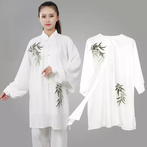 Traditional Adult Tai Chi Outfit Kung Fu Uniform Embroidery Chinese Martial Arts