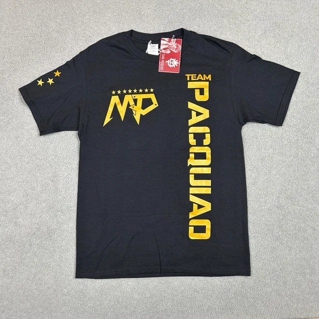 Manny Pacquiao Shirt Mens Small Blue Yellow Team Pacman Boxing Training NEW