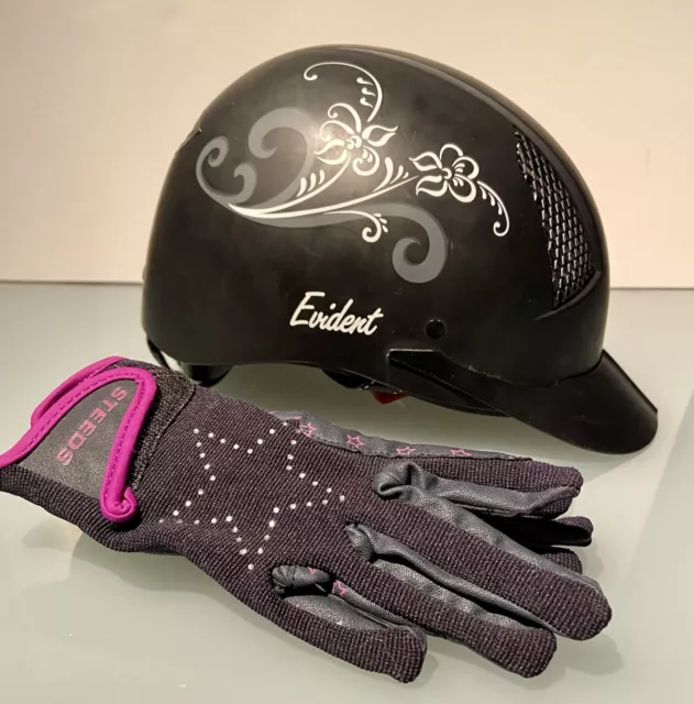 KB Knightsbridge Evident Reithelm Kinder S53-54 Handschuhe Steeds XS