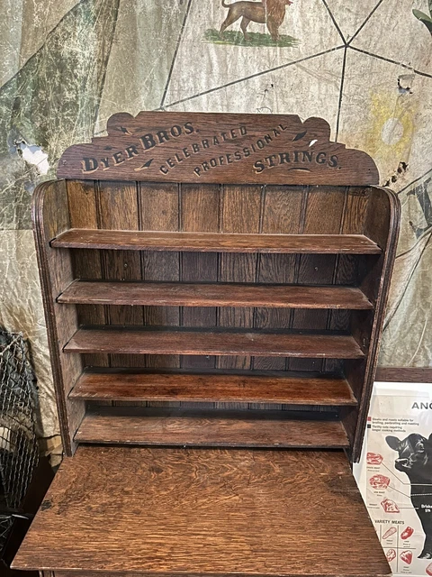 Antique Dyer Bros Rack Music String  Holder General Store Primitive Guitar