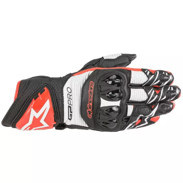 Alpinestars Gp Pro R3 Gant Noir/Blanc/Rouge Clair Gants de Moto