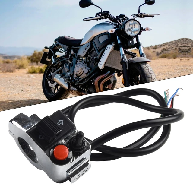 2pcs Commutateur De Guidon De Commande Interrupteur De Lampe Universel