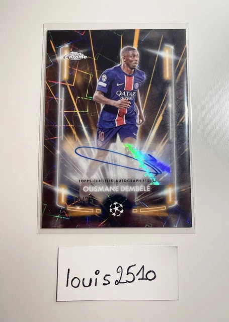 10枚限定】Dembele デンベレ Topps Auto サイン PSG Topps Match Ball