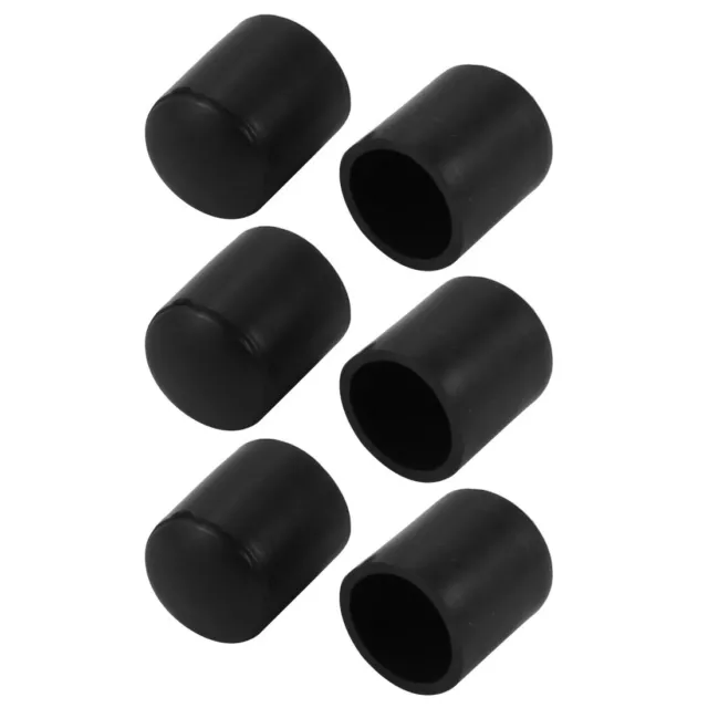 6pz. 12mm Diametro inserto tubo sedia tappo gamba nera tonda tubi PVC Tappo