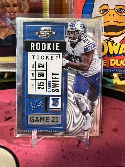 2020 Contenders Optic D’andre Swift RC #70 Rookie Ticket Detroit Lions Eagles RB