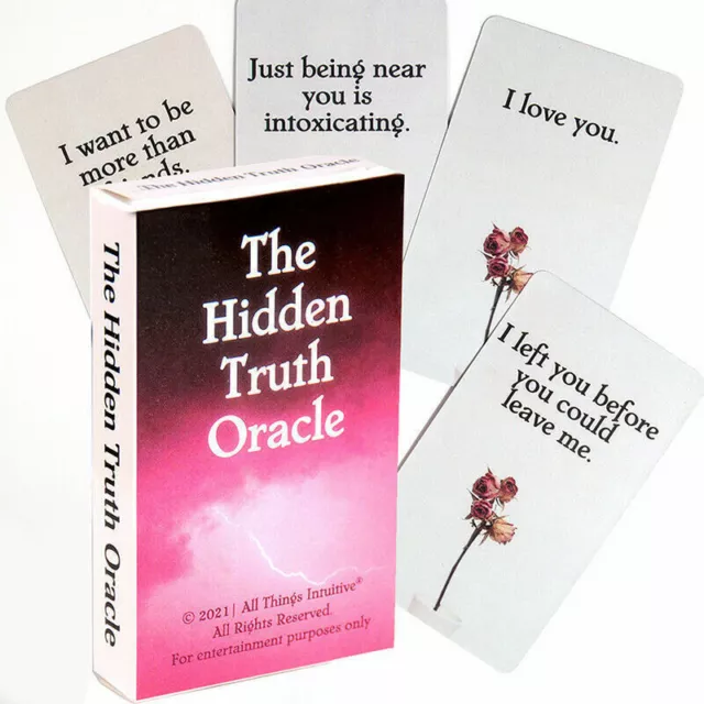 The Hidden Truth Oracle Tarot Cards Deck And Book For Beginners Party Board Game