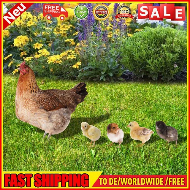 Acrylic 2D Chicken Sculpture Double-sided Printing Art Crafts for Backyard Patio