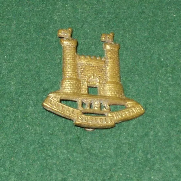 Loyal Suffolk Hussars Brass Cap Badge
