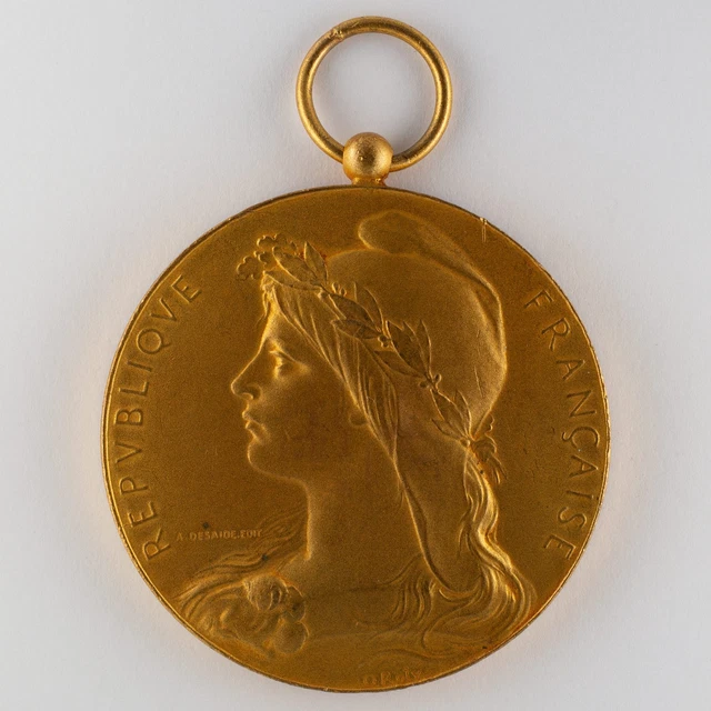 Grande Plaque / Médaille République Française Marianne Par A. Morlon Vers 1930 – Bronze