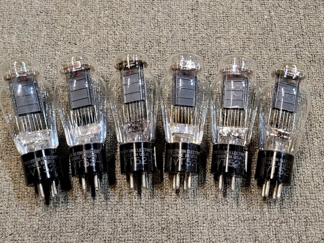 Western Electric VT-52 ( 45 Special )  Test Excellent...(test new)  6ea...