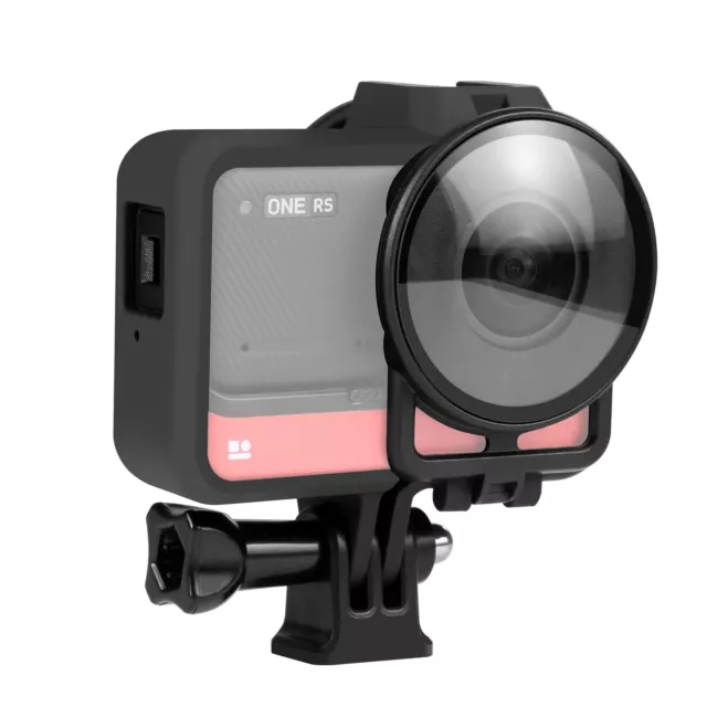 Plastic Frame Case Cover Lens Guard Cold Shoe for Insta360 ONE RS Twin Edition