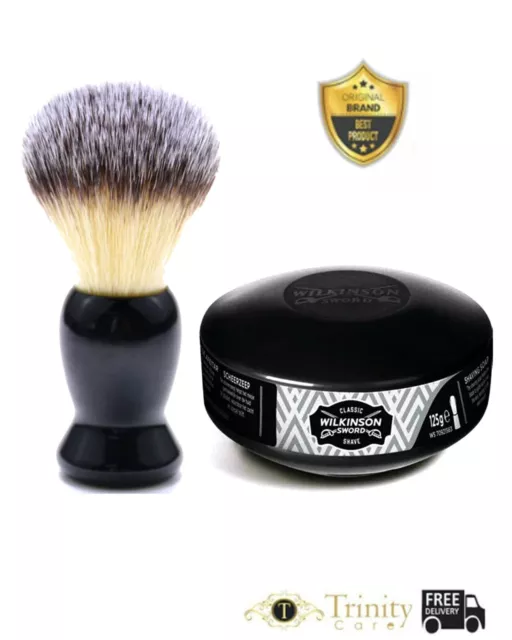 100% Pure Black Badger Hair Shaving Brush for Men's For All Skin Types.