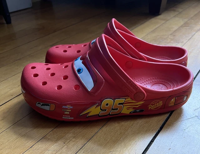 Limited Edition Lightning McQueen CARS Crocs SUPER CLEAN Mens 9 Women’s 11 RARE Limited Edition Lightning McQueen CARS Crocs SUPER CLEAN Mens 9 Women’s 11 RARE