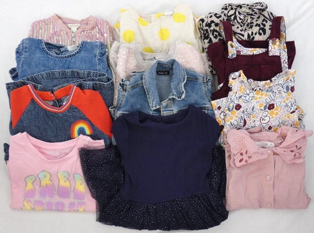 Pacchetto Abbigliamento Ragazza 12 Giacca Abito Maglione T-Shirt Monsoon Zara Next 3-5 Anni