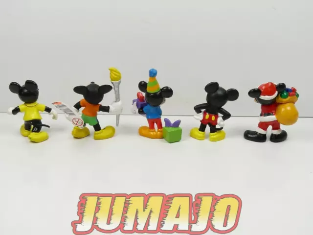 FIG27c lot 5 figurines PVC DISNEY BULLY 6cm MICKEY mouse JO Père Noël cadeau 2