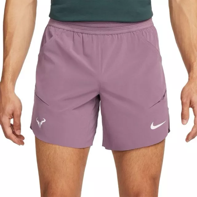 Pantalones cortos de tenis violeta Nike Court Dri-Fit ADV Rafa Nadal 7"" DV2881-536 para hombre talla XXL