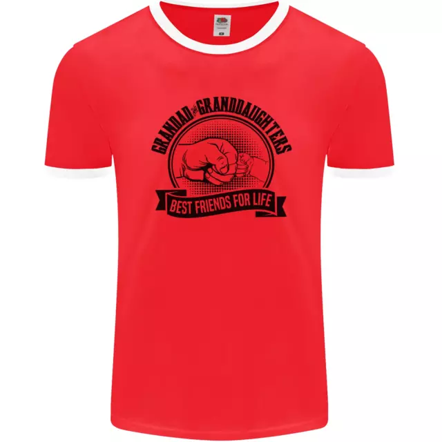 Grandad & Granddaughters Grandparents Day Mens Ringer T-Shirt FotL