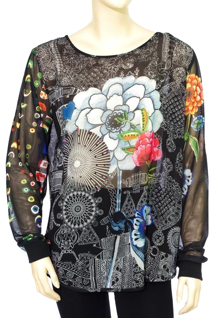 Chemise Tunique DDP Femme Grise - Voile De Coton Et Soie, Neuf Avec étiquettes