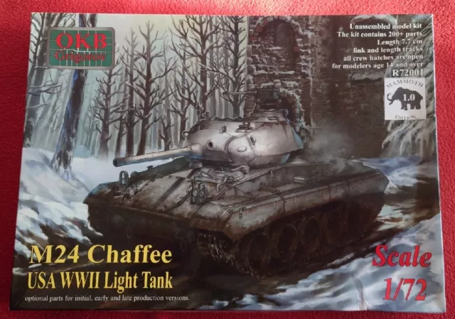 OKB Grigorov R72002 US Light Tank M24 Chaffee, Mammoth Edition 1.0 1/72