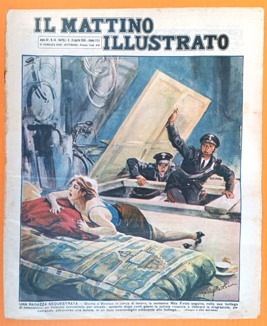 RAGAZZA SEQUESTRATA da IL MATTINO ILLUSTRATO R@R@ RIVISTA PRIMI 900-12166