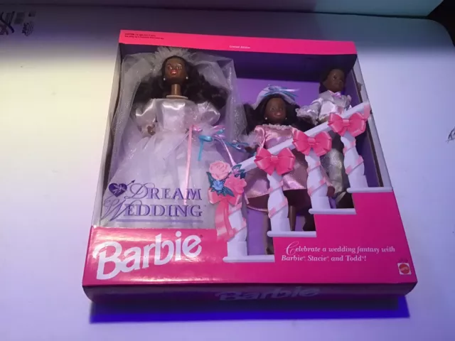 1993 Barbie Dream Wedding African American with Stacie & Todd