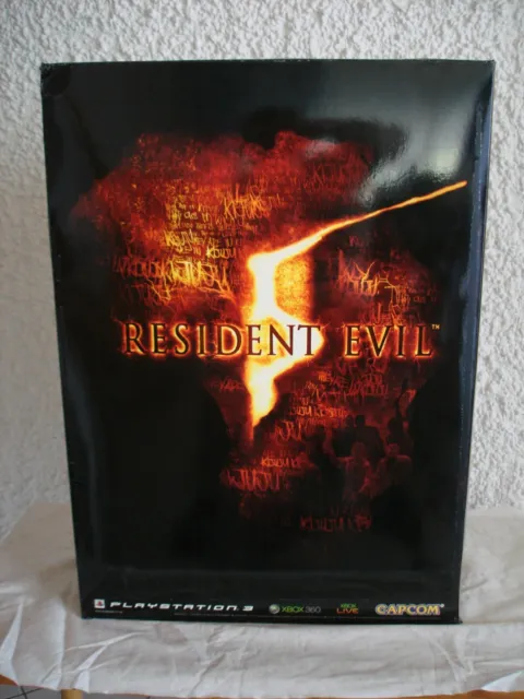 Resident Evil 5 Promo Pappaufsteller Standee Display Big Box Ultra Rar Rare