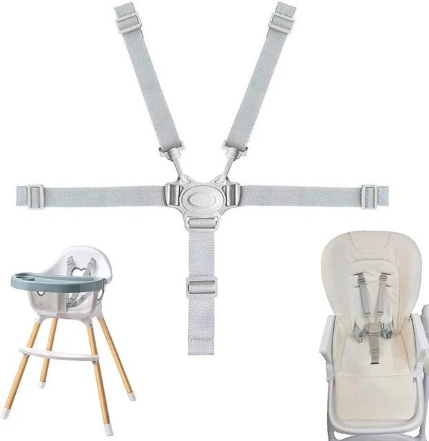 Cinture Di Sicurezza 5 Punti Per Seggiolone - Set Reggibile Per Bambini