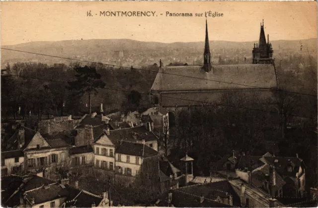 CPA Montmorency panorama sur l'Eglise (1317945)