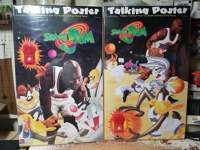 SPACE JAM MICHAEL Jordan Basketball TALKING Poster RARE 1996