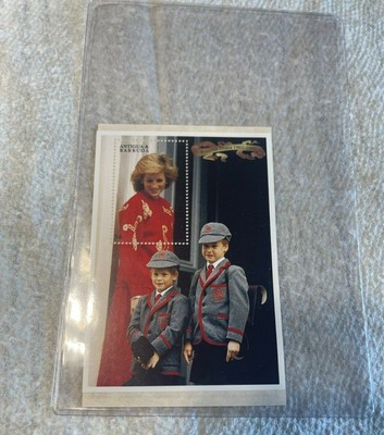 1997, Antigua Barbuda, Princess Diana, Souvenir Sheet, MNH, W/COA # 01655