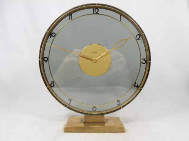 Beautiful JUNGHANS Art Déco Design Tischuhr desk clock    vom Uhrmacher überholt