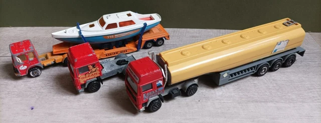 Camion Semi-Remorque Porte-Voilier Majorette 1/60 Scania Vintage - Rare Modèle Kerian Nice