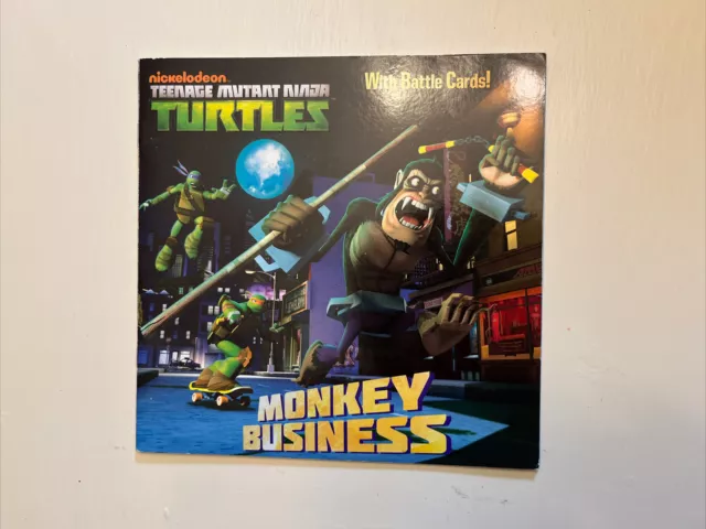 2013 Book TMNT Monkey Business W/ Battle Cards Nickelodeon Donatello
