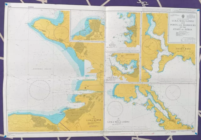 Admiralty 1426 Luka Mali Losinj & Ports & Harbours On The Coast Of Istria Map