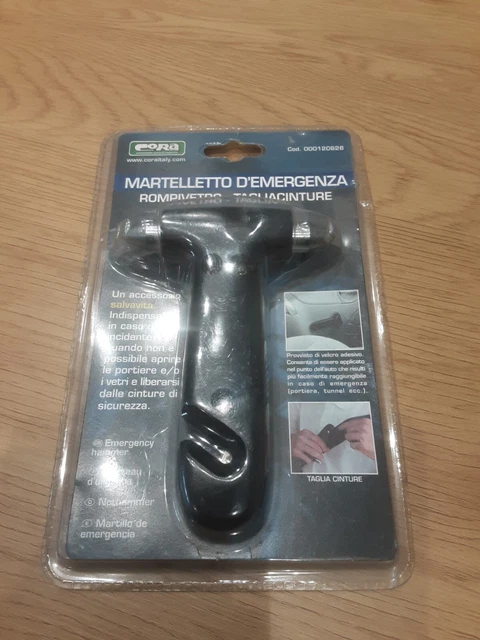 martello d'emergenza rompivetro-tagliacinture