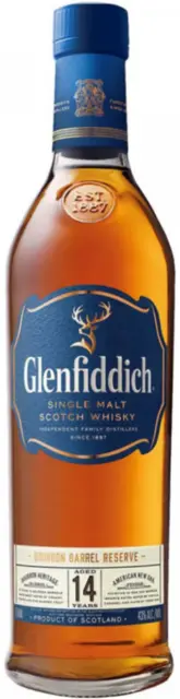 Glenfiddich 14 Year Old Single Malt Bourbon Barrel Reserve 700ml Bottle