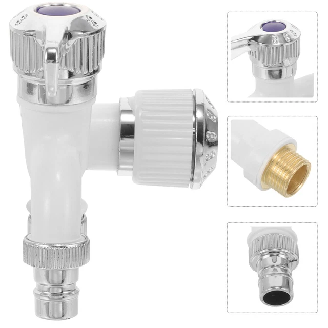 Acxico 2 Pezzi Adattatore Universale Rapido Per Rubinetto, Gomma Morbida, Raccordo Per Tubo Da Giardino 13-17mm - 2